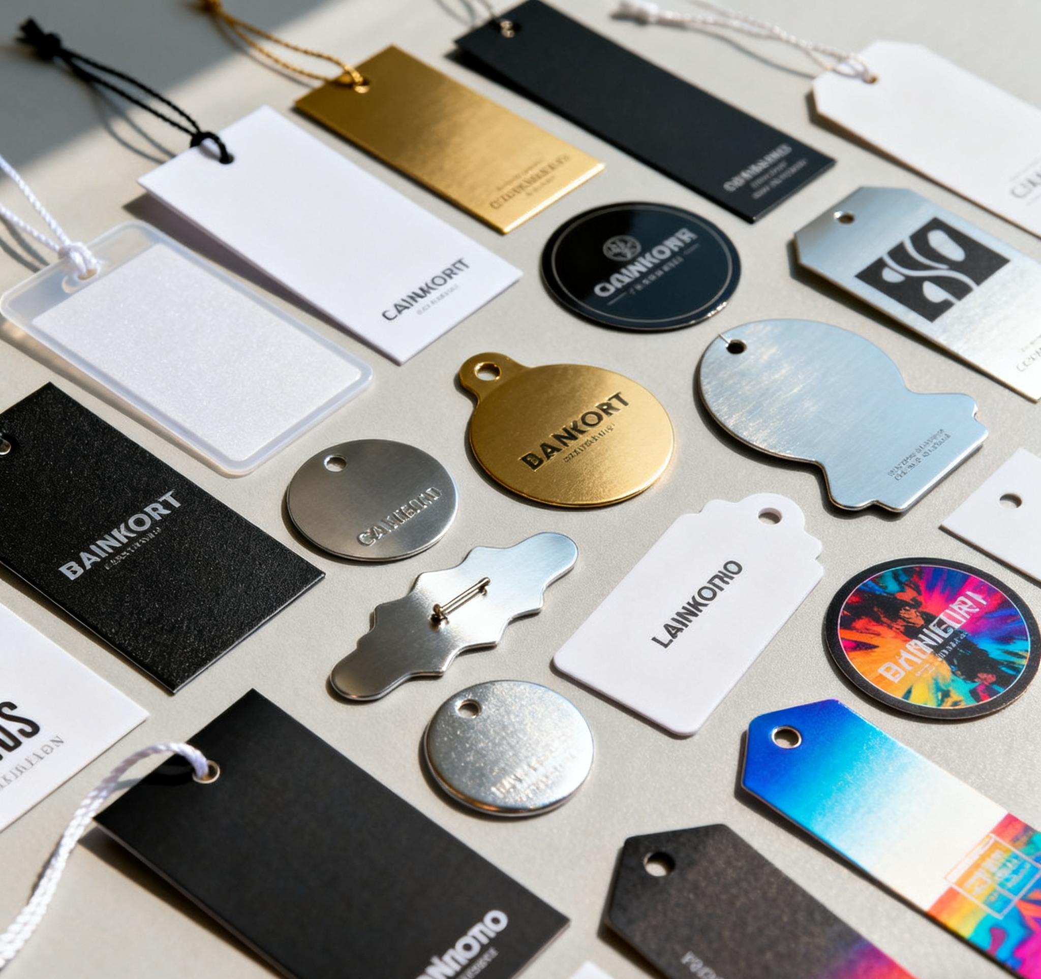 Custom clothing price tags collection